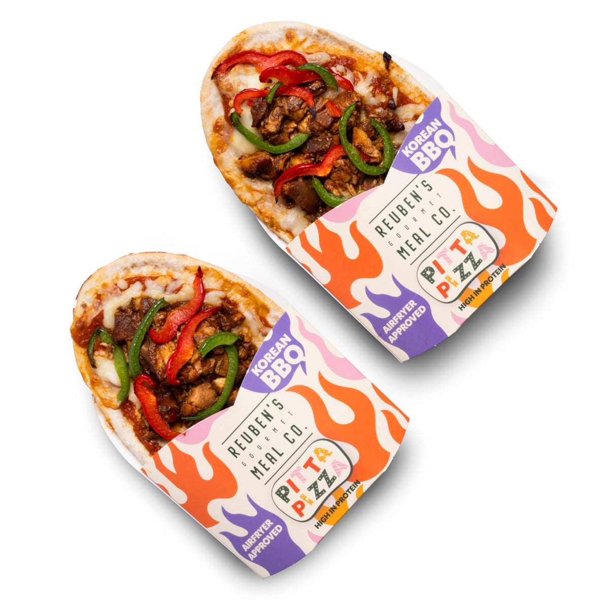 High Protein Korean BBQ and Pepper Pitta Pizza
