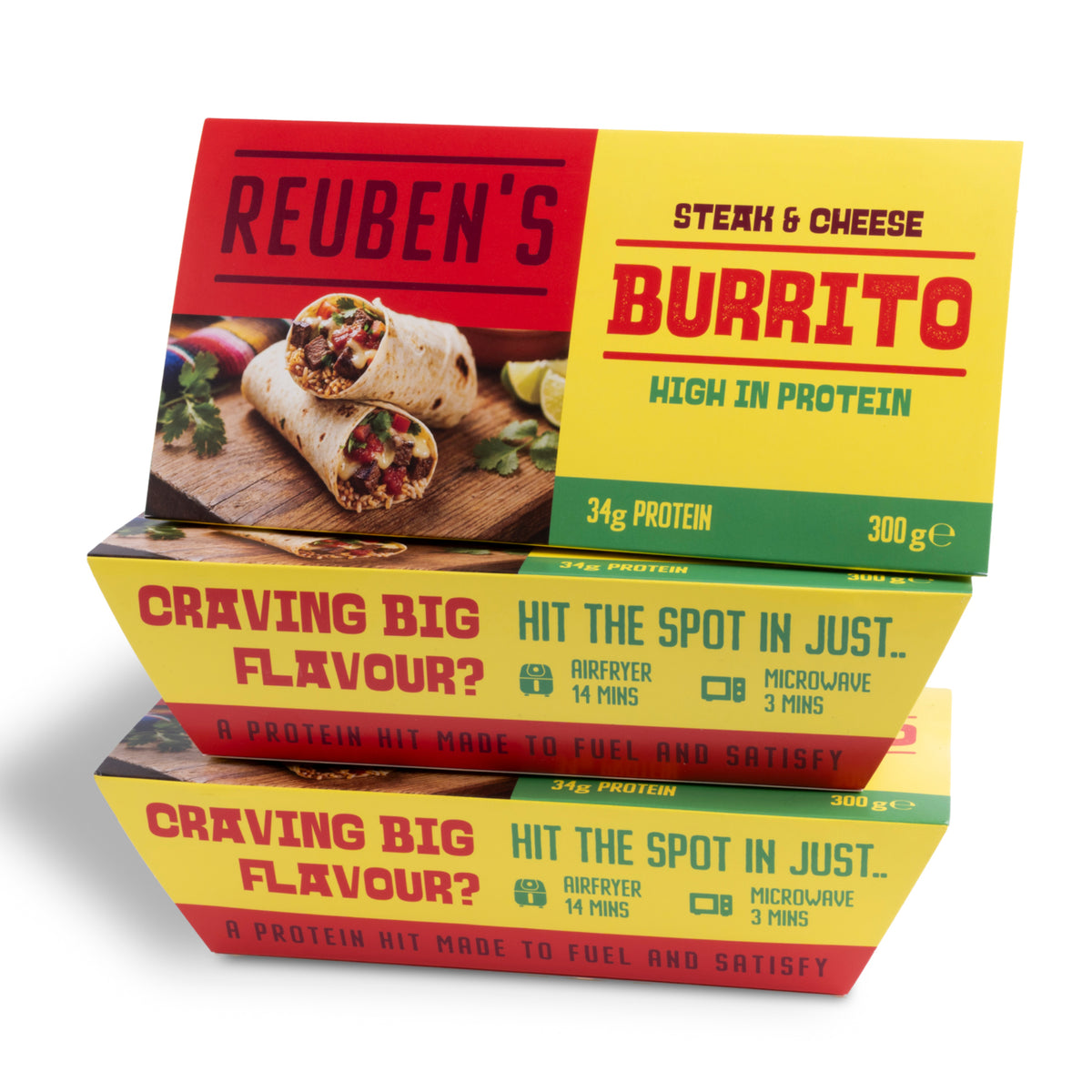 High Protein Steak and Cheese Burrito